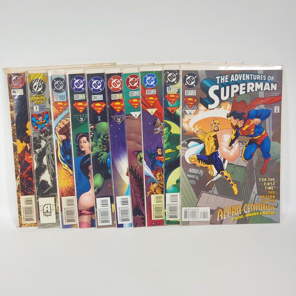 Adventures of Superman 10 Comic Lot Vol 1 507 518–526‎ DC 1993–95 BnB VG Plus